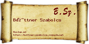 Büttner Szabolcs névjegykártya